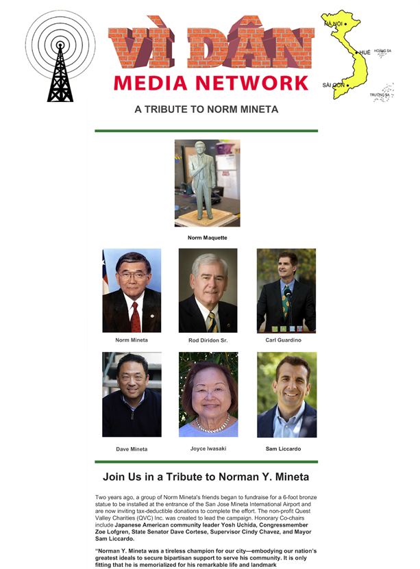 Media Network Tribute to Norm Mineta